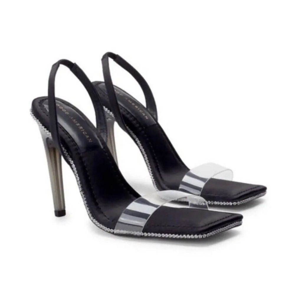 Good American Style GA120KD-X, Black high heel sandal, size 11.5